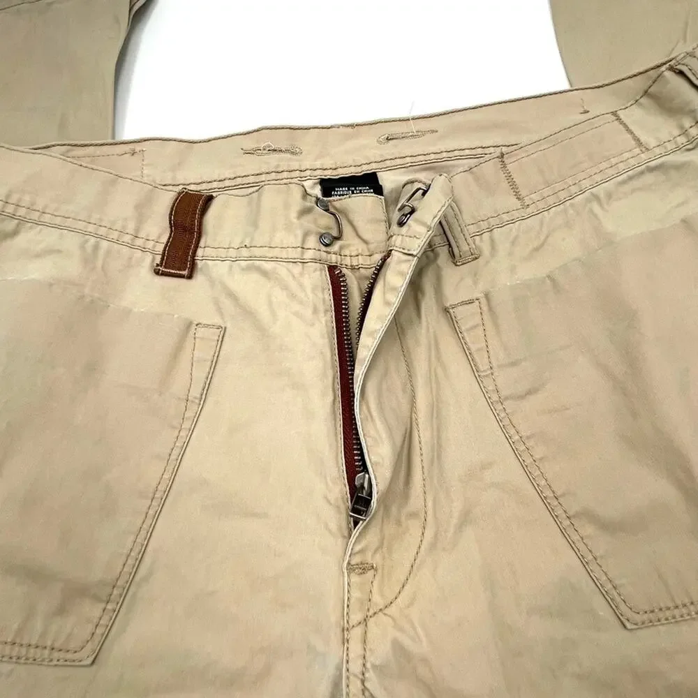 VINTAGE - GUESS JEANS men's beige hiking pants size W34 / L32